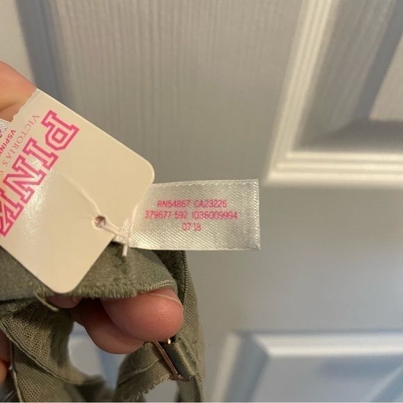 VS Pink Strappy Date Push Up Bra in Gray 34D - Picture 10 of 11